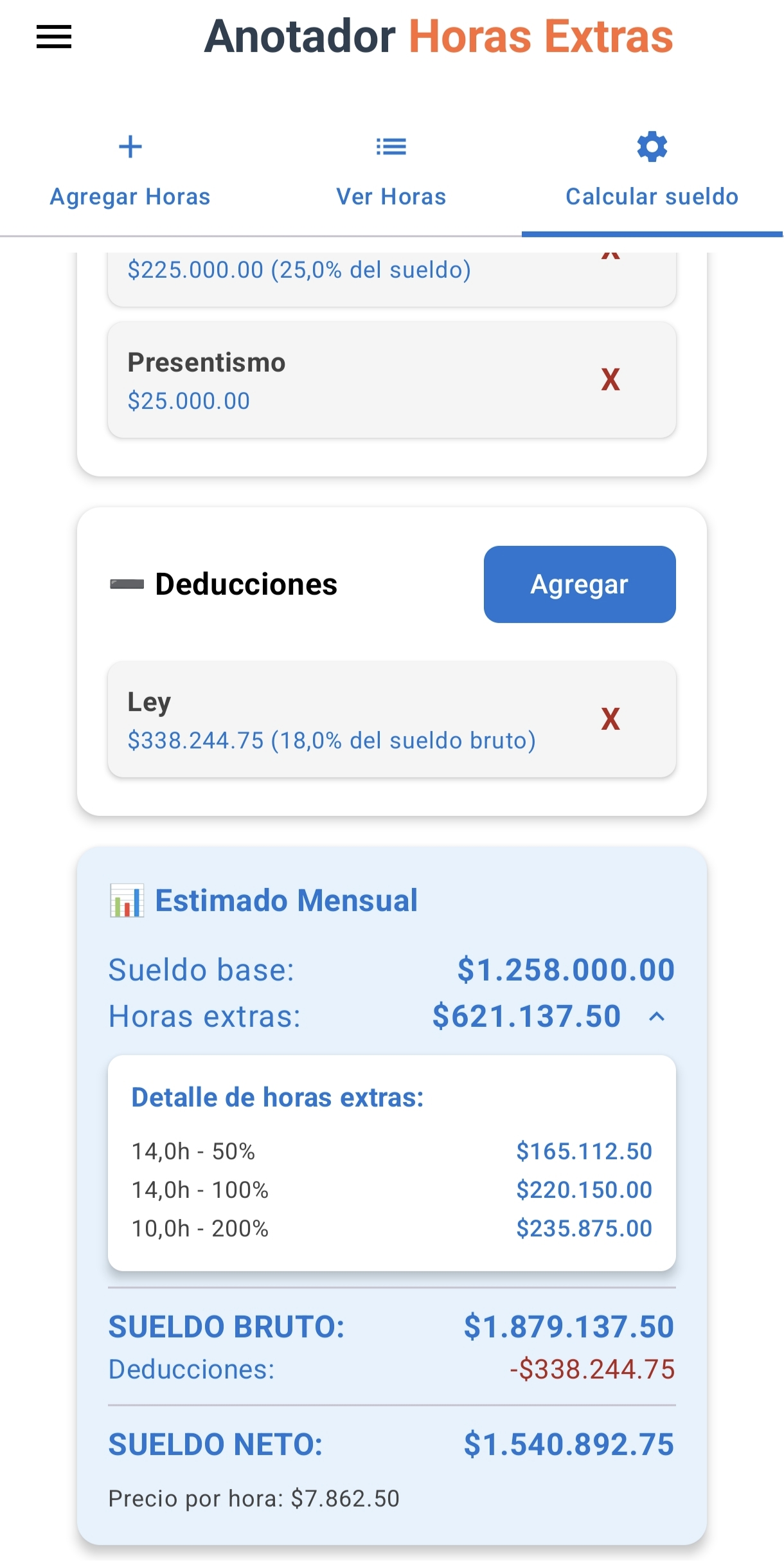 Anotador Horas Extras captura 5