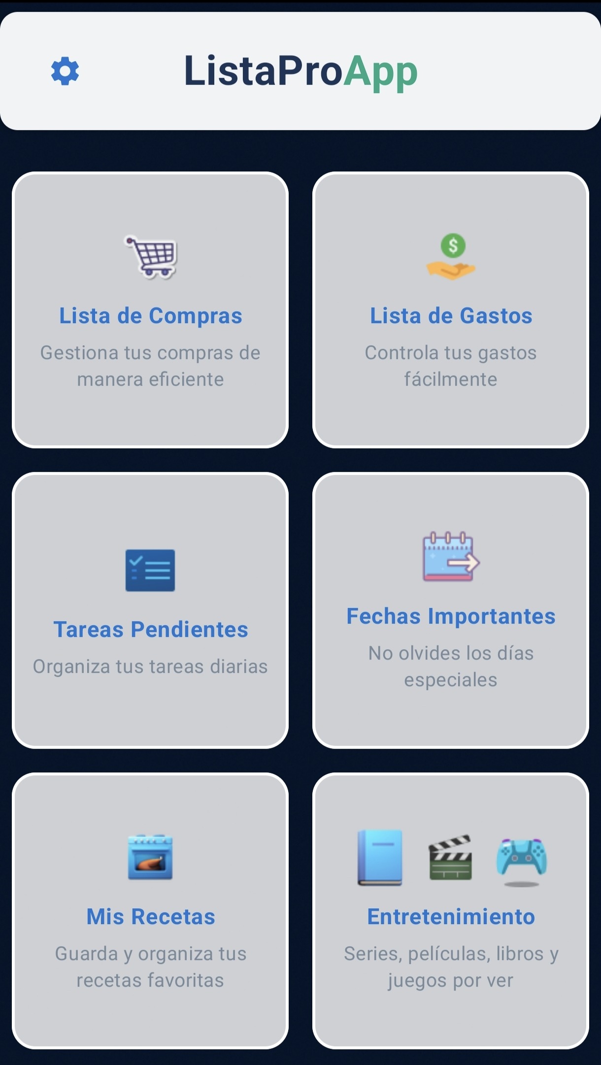 ListaProApp captura 1