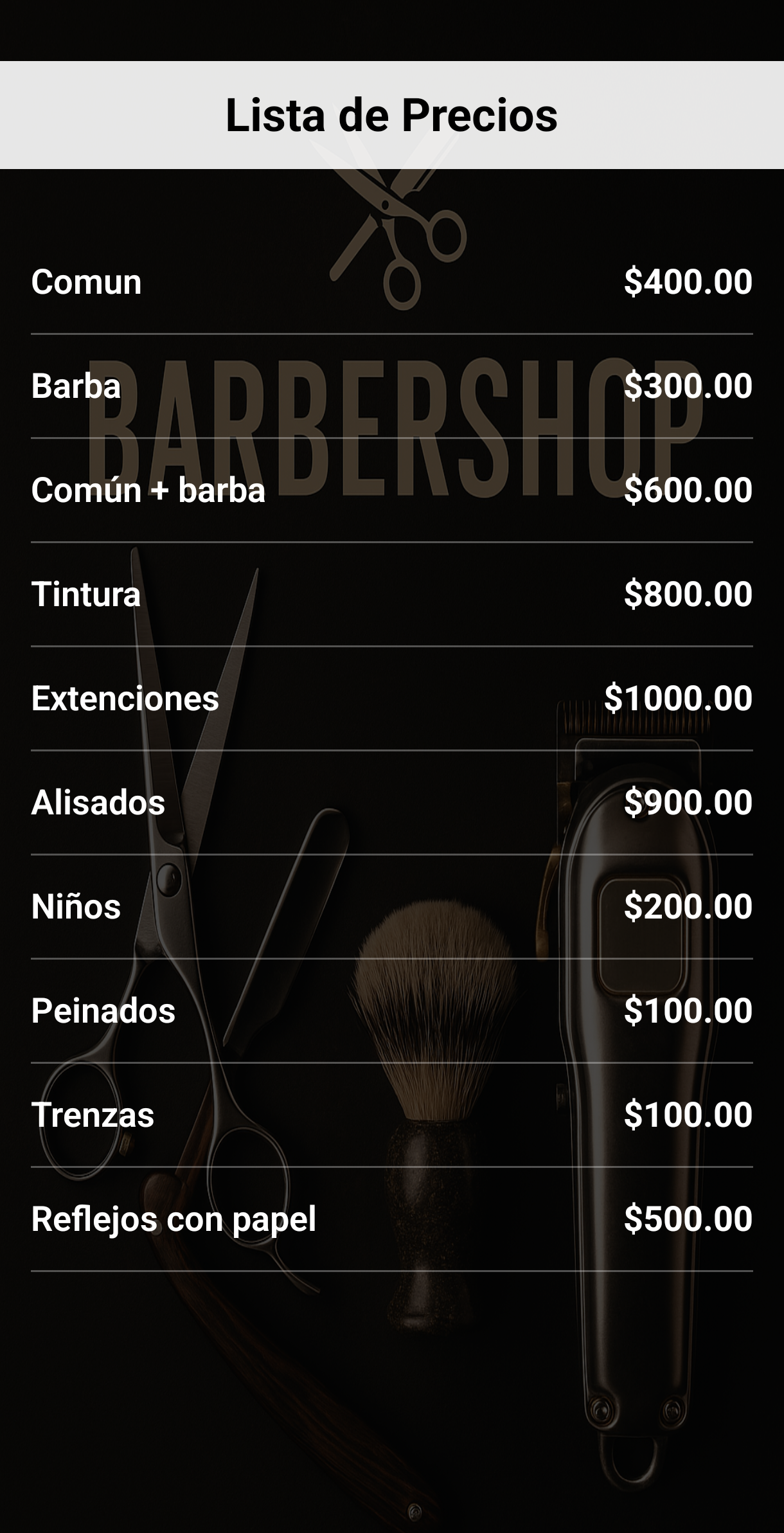 Mi Barbería captura 11