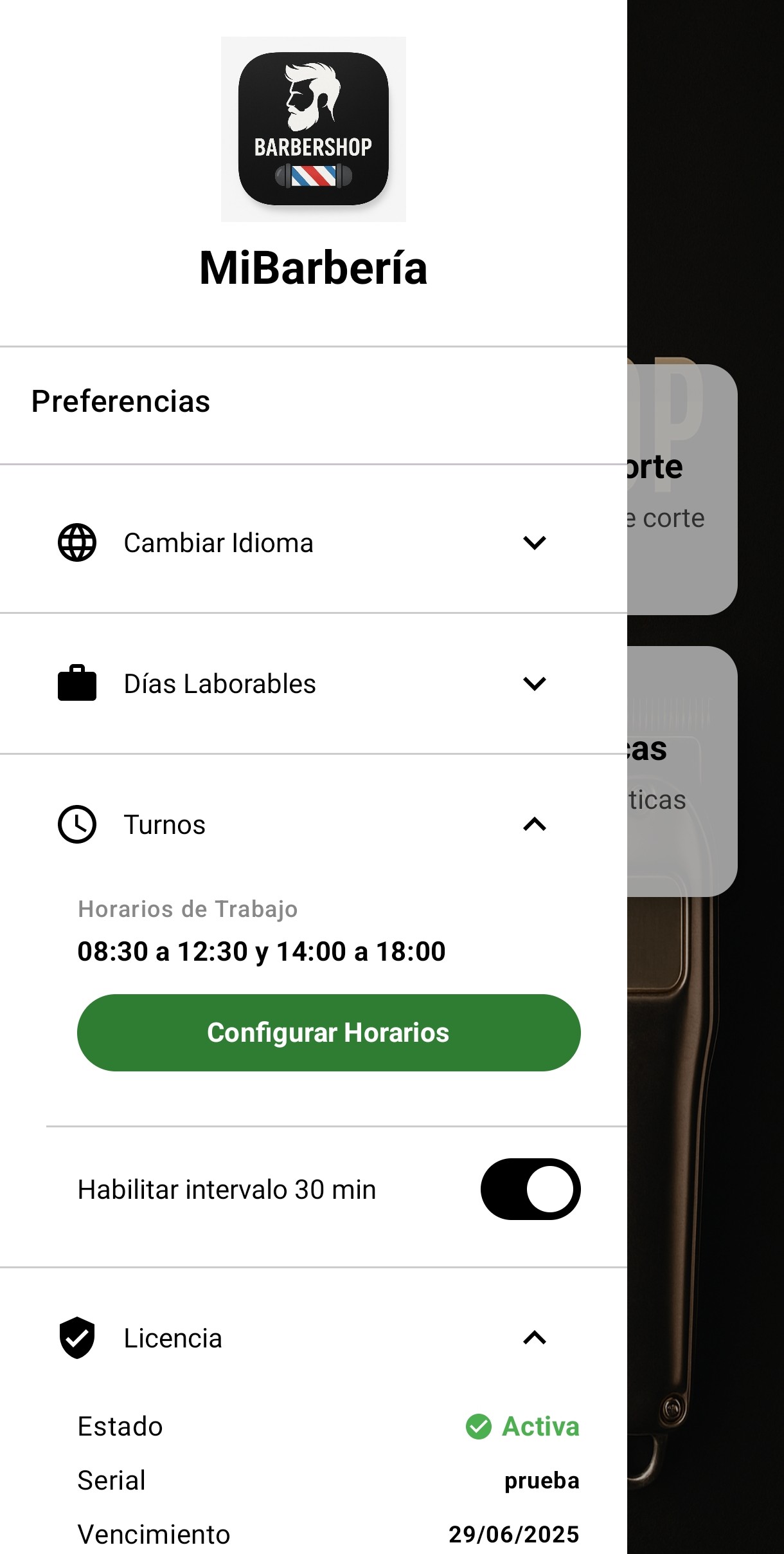 Mi Barbería captura 2